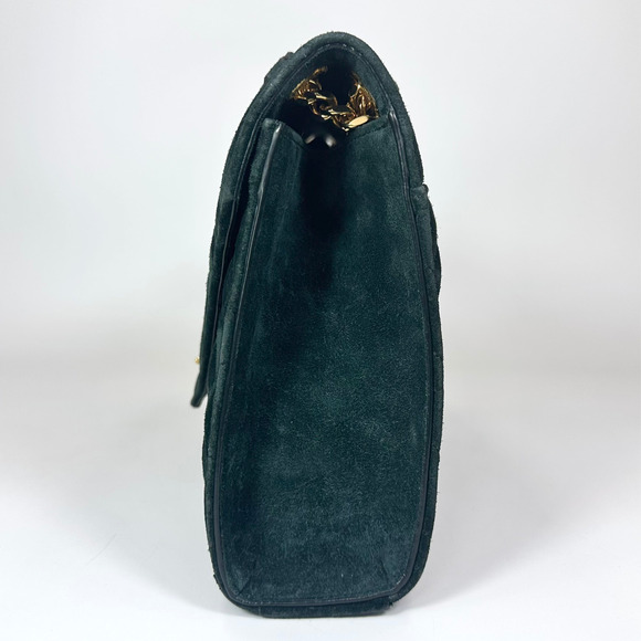 Saint Laurent Medium Suede Triquilt Envelope Shoulder Bag - Picture 5 of 13